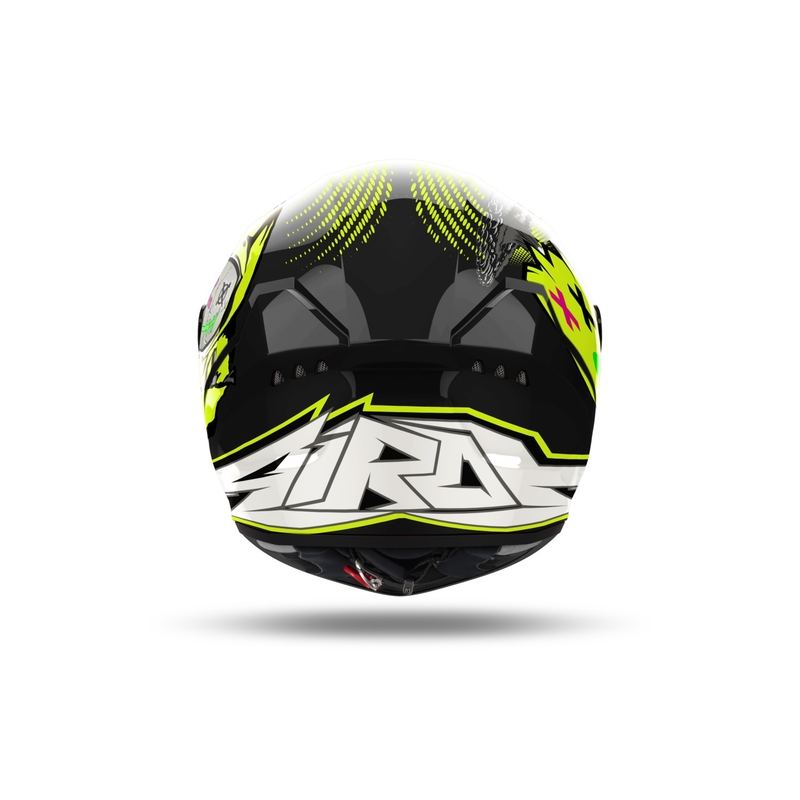 Casque moto intégral Airoh CONNOR Gamer noir-gris-jaune fluo