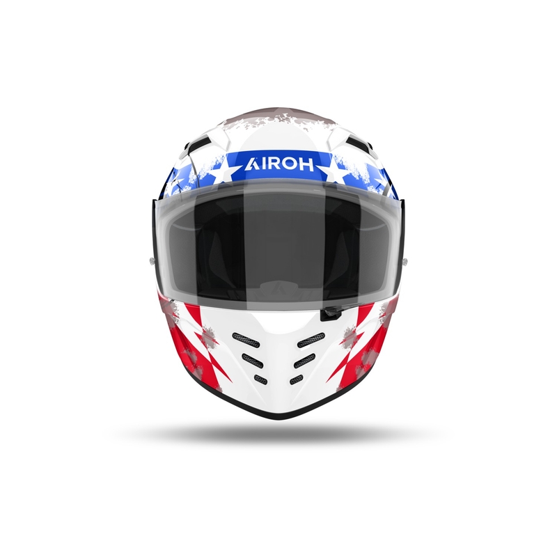 Casque moto intégré Airoh CONNOR Nation blanc-rouge-bleu