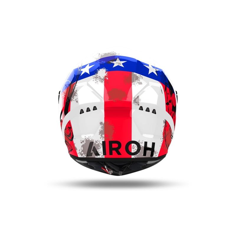 Casque moto intégré Airoh CONNOR Nation blanc-rouge-bleu