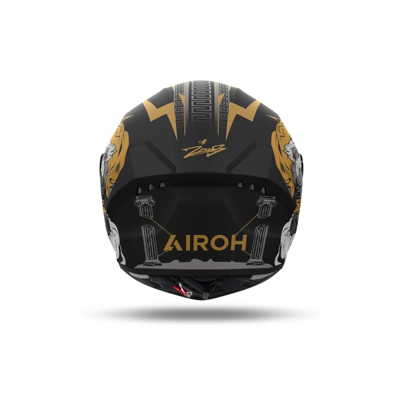Casque moto intégral Airoh CONNOR Zeus noir mat-or