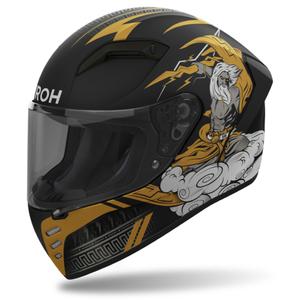 Casque moto intégral Airoh CONNOR Zeus noir mat-or