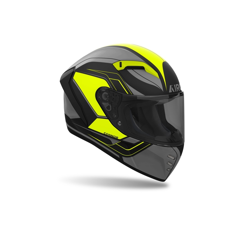Casque moto intégral Airoh CONNOR Dunk jaune mat