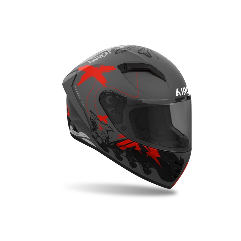 Casque moto intégral Airoh CONNOR Desperado matt orange