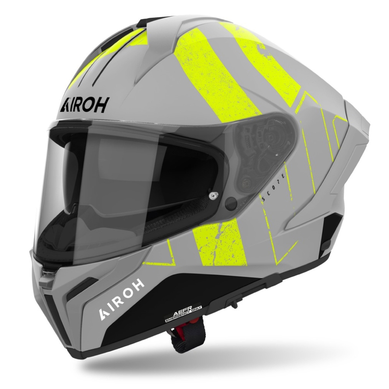 Casque moto intégral Airoh MATRYX Scope jaune mat