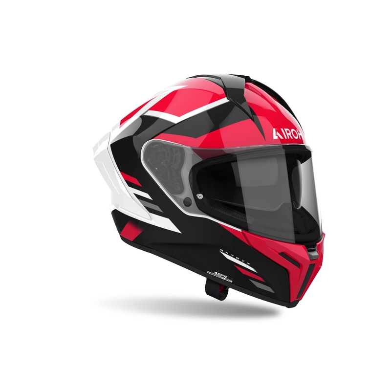 Casque moto intégral Airoh MATRYX Thron rouge