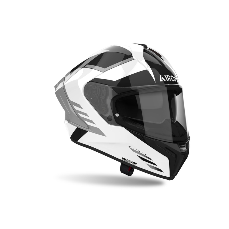Casque moto intégral Airoh MATRYX Thron blanc