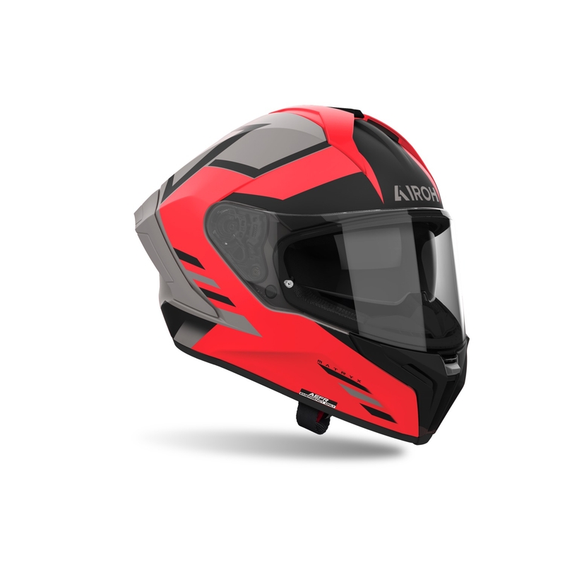 Casque moto intégral Airoh MATRYX Thron matt orange
