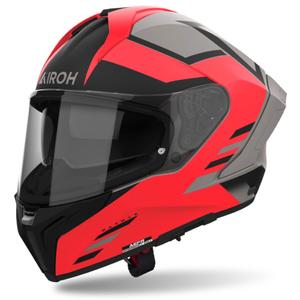Casque moto intégral Airoh MATRYX Thron matt orange