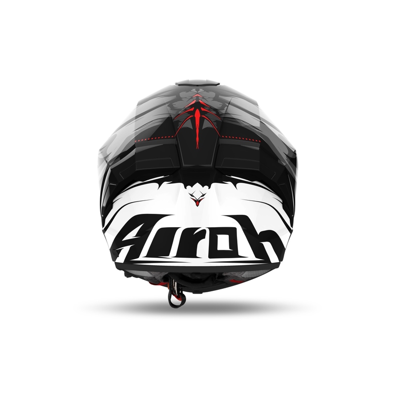 Casque moto intégral Airoh MATRYX Nytro brillant noir et blanc