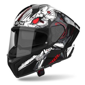 Casque moto intégral Airoh MATRYX Nytro brillant noir et blanc