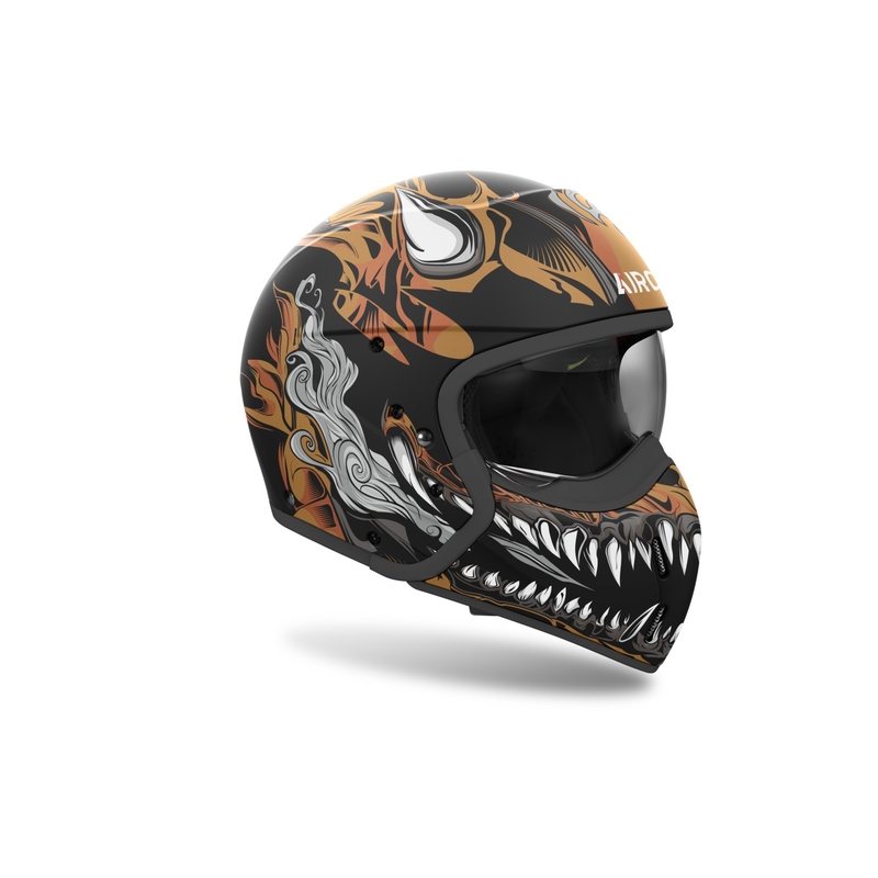 Casque moto modulable Airoh J110 Oni noir mat