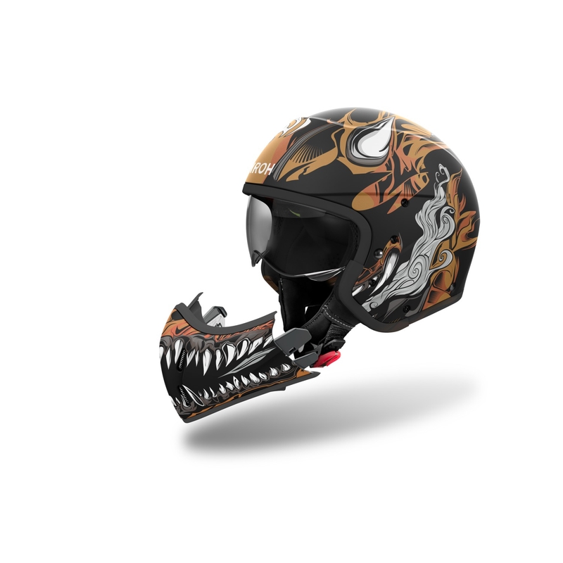 Casque moto modulable Airoh J110 Oni noir mat