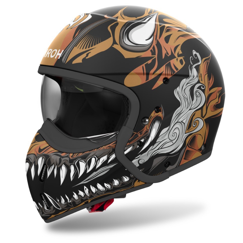 Casque moto modulable Airoh J110 Oni noir mat