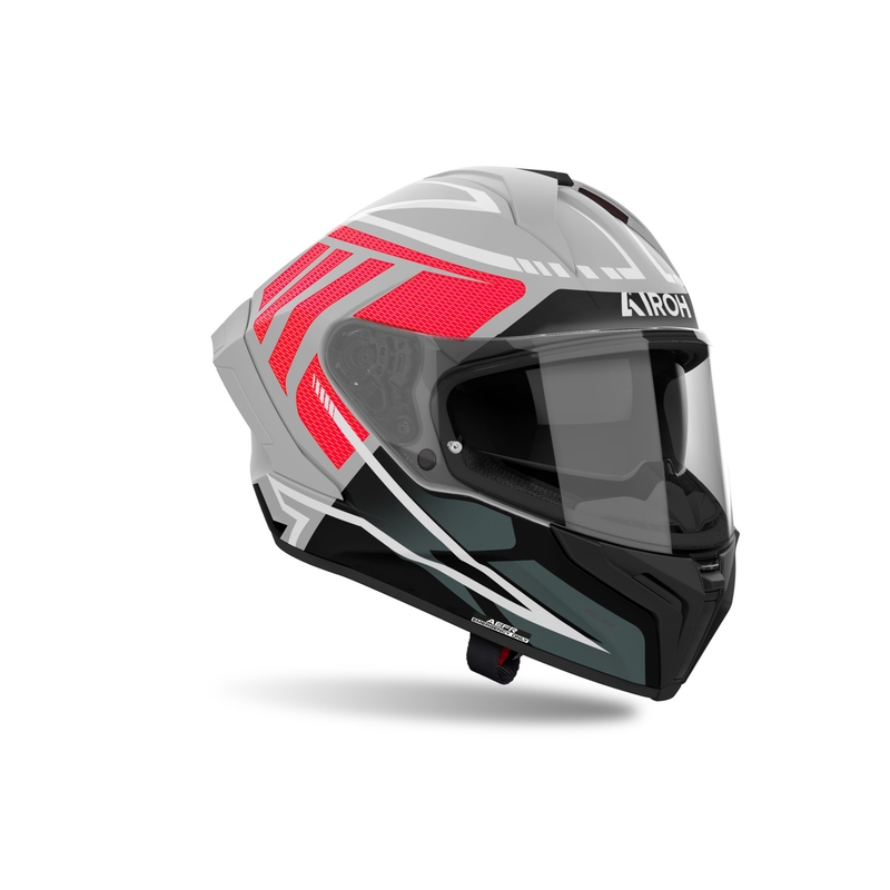 Casque moto intégral Airoh MATRYX Rider rouge mat