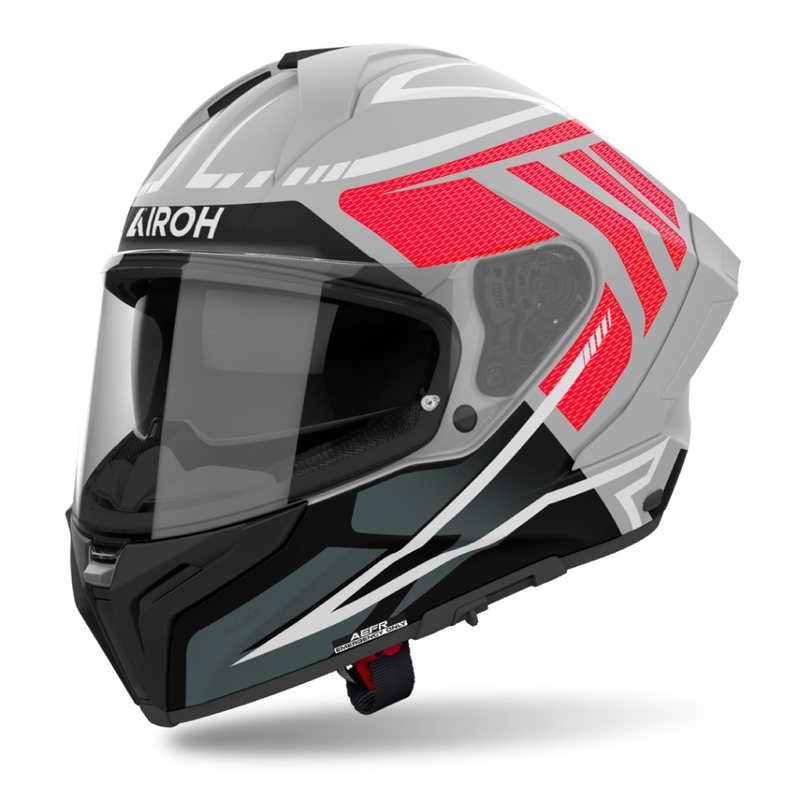 Casque moto intégral Airoh MATRYX Rider rouge mat