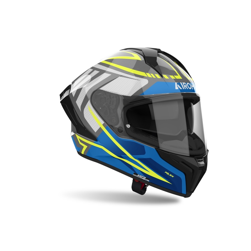 Casque moto intégral Airoh MATRYX Rider bleu brillant