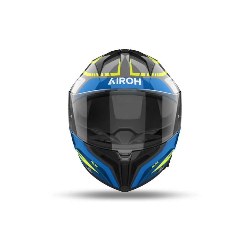 Casque moto intégral Airoh MATRYX Rider bleu brillant