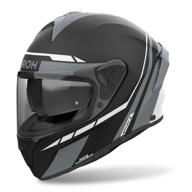 Casque moto intégral Airoh SPARK 2 Spinner gris mat
