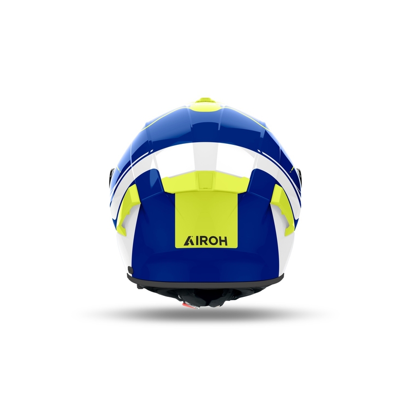 Casque moto intégral Airoh SPARK 2 Chrono bleu-jaune brillant