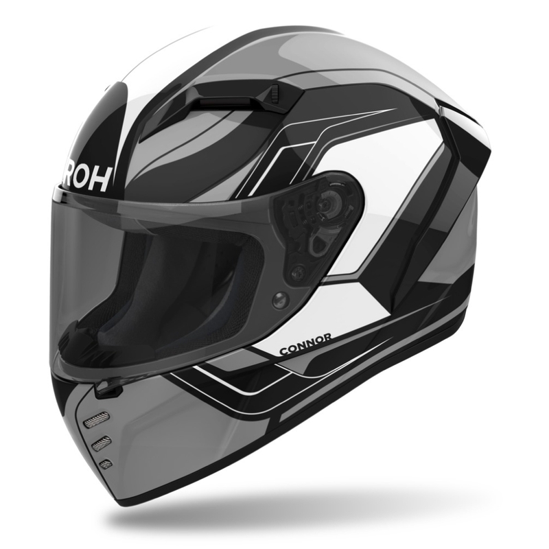 Casque moto intégral Airoh CONNOR Dunk noir brillant