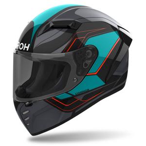 Casque moto intégral Airoh CONNOR Dunk brillant noir-bleu