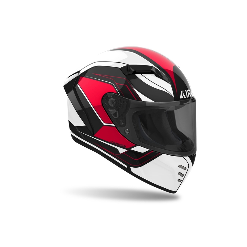 Casque moto intégral Airoh CONNOR Dunk rouge brillant