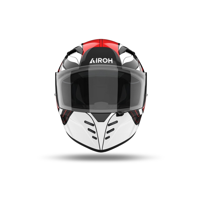 Casque moto intégral Airoh CONNOR Dunk rouge brillant