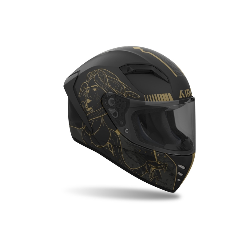 Casque moto intégral Airoh CONNOR Titan noir mat
