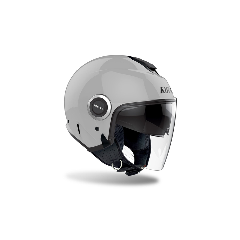 Casque moto ouvert Airoh HELYOS Couleur gris brillant