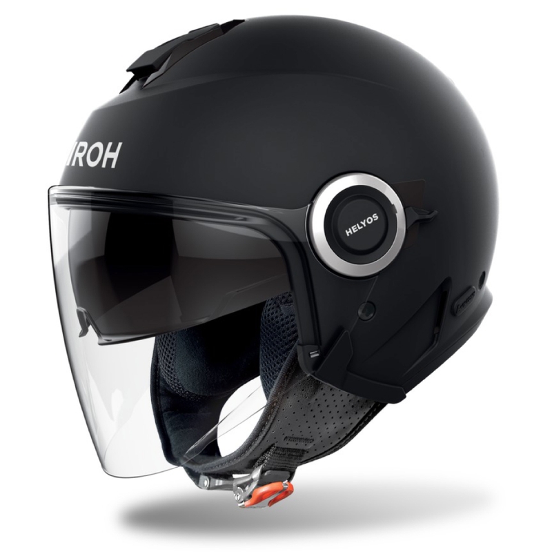 Casque moto ouvert Airoh HELYOS Couleur Noir Mat