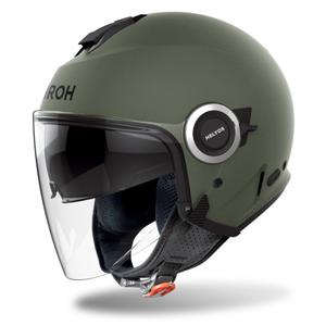 Casque moto ouvert Airoh HELYOS Couleur vert mat