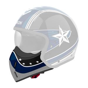 Protège menton pour casque Airoh J110 Command bleu brillant