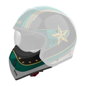 Protège menton pour casque Airoh J110 Command vert brillant