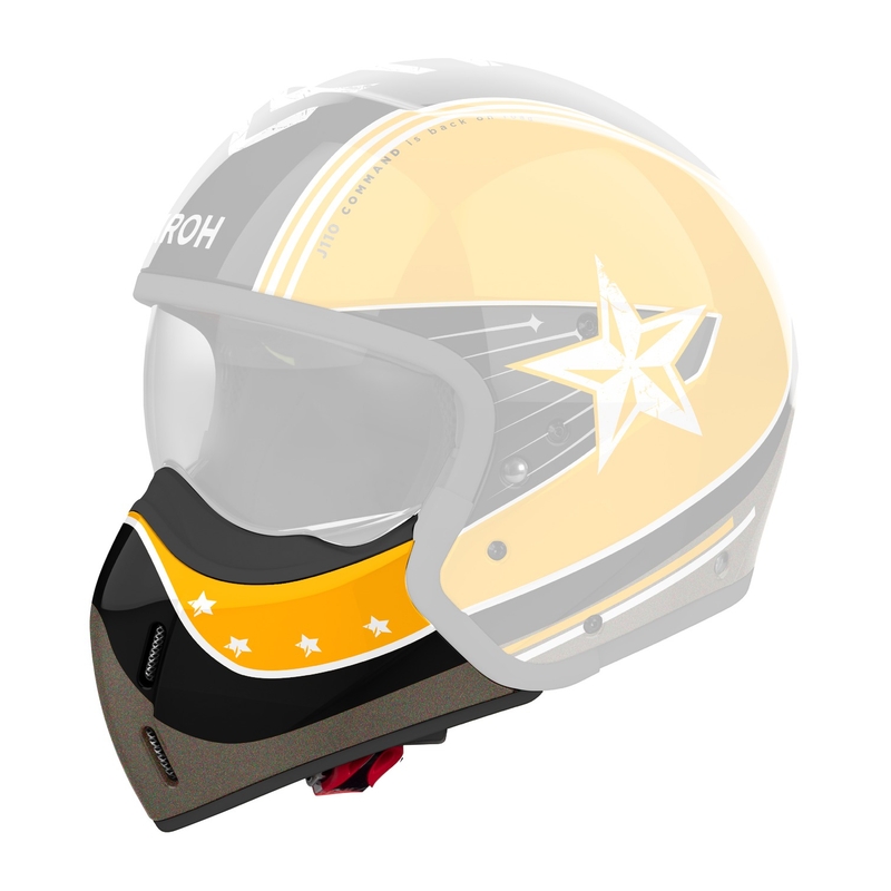 Protège menton pour casque Airoh J110 Command jaune brillant