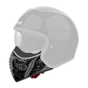 Protège menton pour casque Airoh J110 Paesly noir brillant