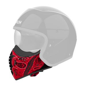 Protège menton pour casque Airoh J110 Paesly rouge brillant