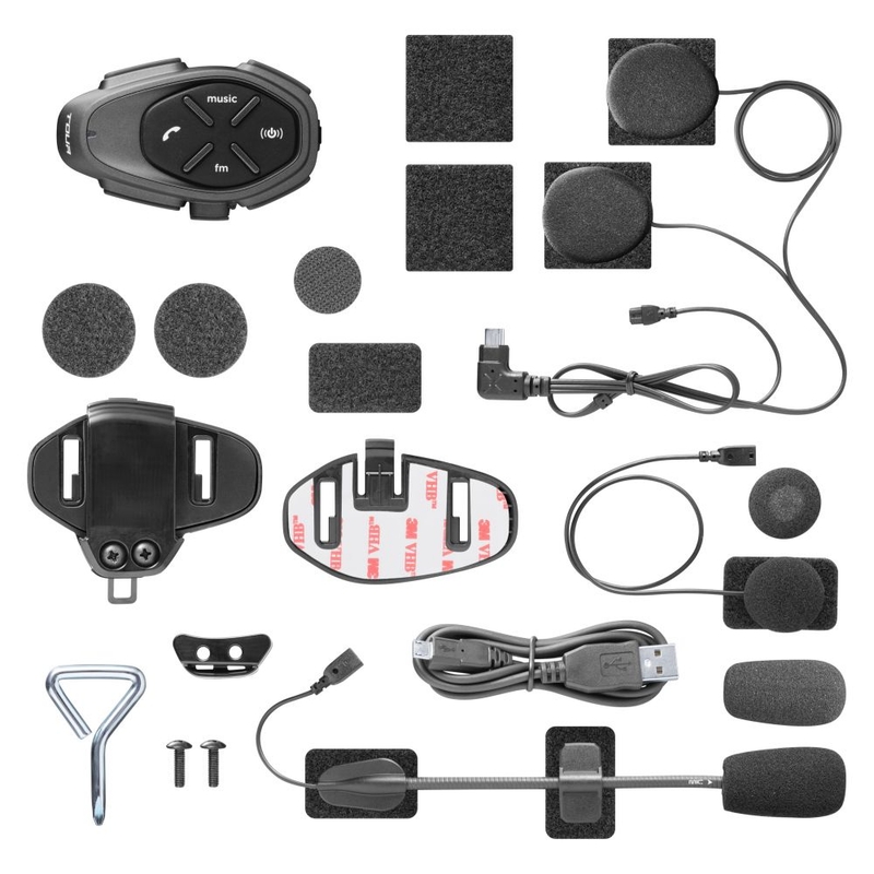 Interphone Bluetooth CellularLine TOUR HD (pack de 2 pièces)