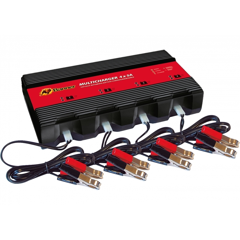 Chargeur de batterie Banner Multicharger 4x5A pour batteries 12V