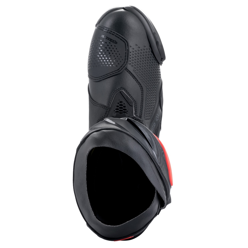 Bottes de moto Alpinestars Supertech R Noir-Blanc-Rouge-Fluo-Jaune