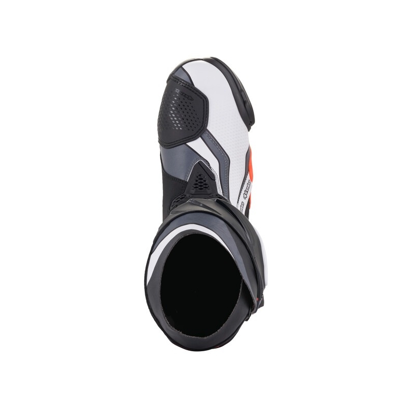 Bottes de moto Alpinestars Supertech R noir-rouge-fluo-blanc-gris