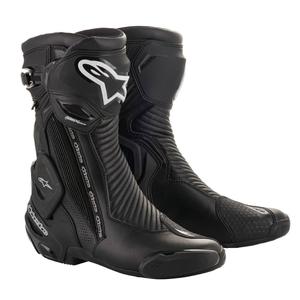Bottes de moto Alpinestars SMX Plus 2 Gore-Tex Noir-Argent