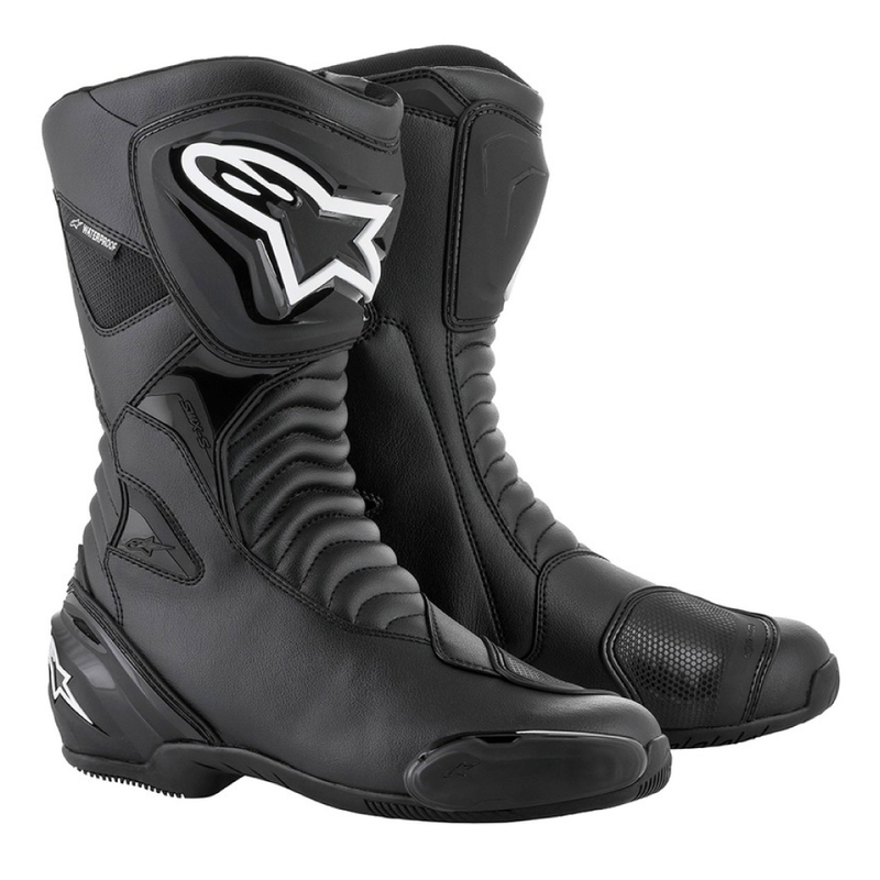 Bottes de moto Alpinestars SMX-S Waterproof noires