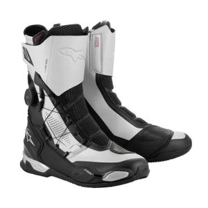 Bottes de moto Alpinestars SP-X BOA noires et argentées