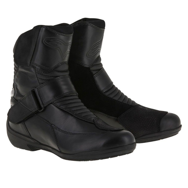Bottes de moto Stella Valencia Waterproof noires Alpinestars pour femmes