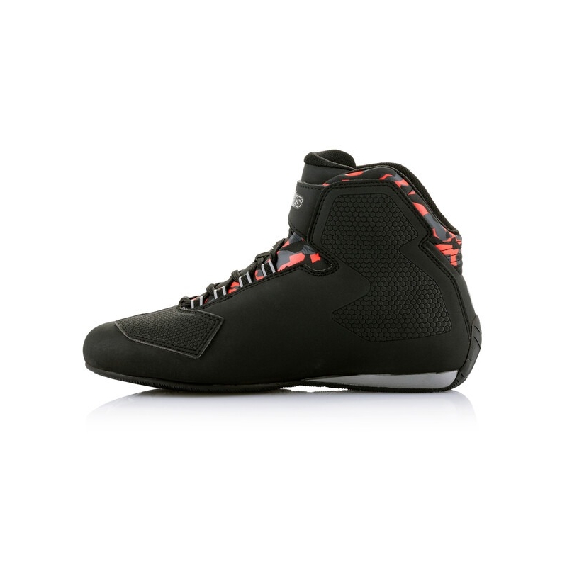 Bottes de moto Alpinestars Sektor Waterproof Noir-Rouge-Gris-Camo