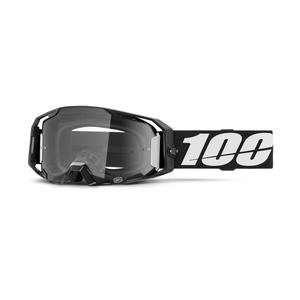 Lunettes de motocross 100% ARmatic noir avec plexi transparent
