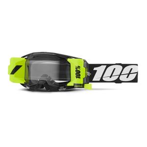Lunettes motocross 100% ARmatic Forecast noires avec plexiglas transparent