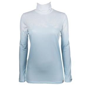 T-shirt thermique femme nanosilver® Frozen bleu-blanc II