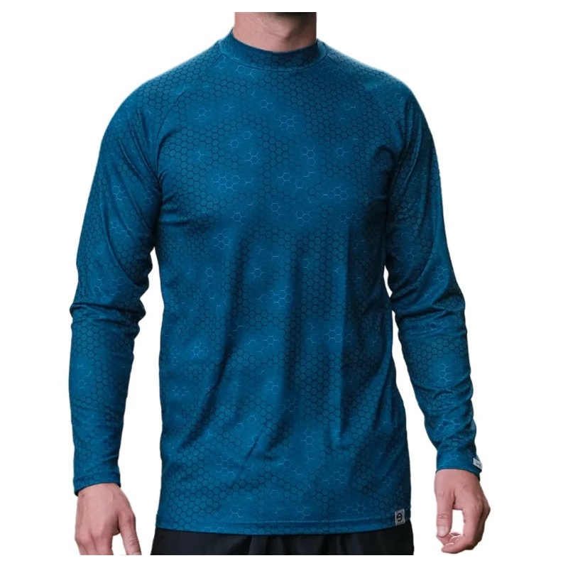 T-shirt thermique nanosilver® Plastique bleu foncé soldes