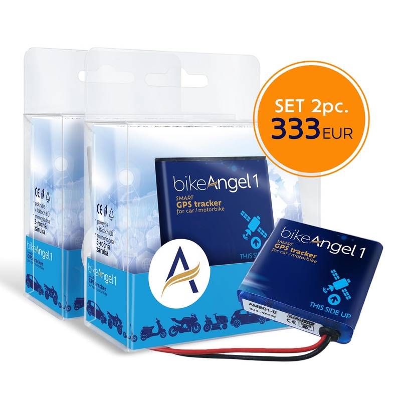 Système de surveillance et de contrôle de moto BikeAngel 1 EU, lot de 2 pièces